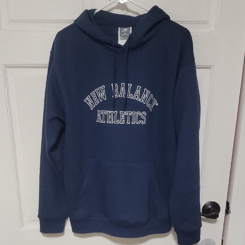 Like New New Balance Athletics Men's Navy Hoodie Relaxed Fit Limited Edition